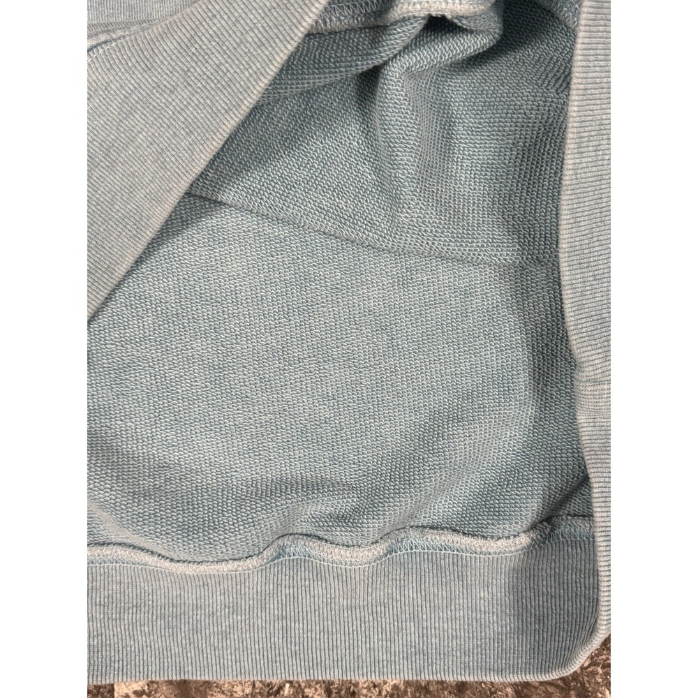 Zadig Voltaire Oscar Mon Amour Oversized Cotton Crewneck Sweatshirt Aqua Blue XS - Picture 8 of 11